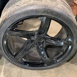 Corvette C8 Z06 wheels and tires. Same size as factory