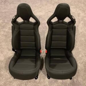 Black and red set of C7 competition seats