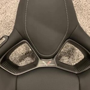Black and red set of C7 competition seats