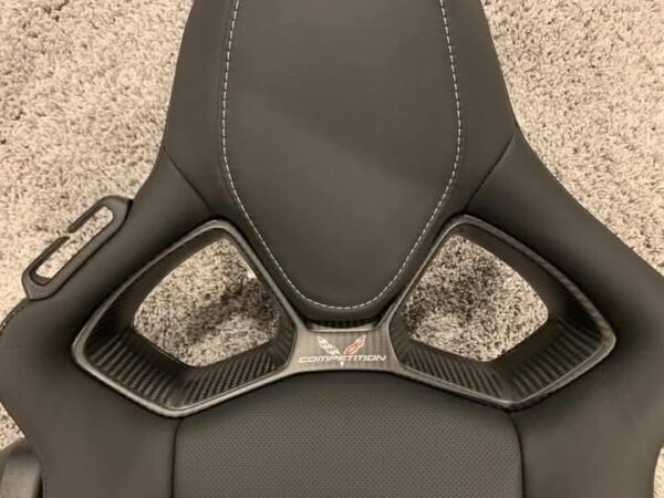 Black and red set of C7 competition seats - Image 3