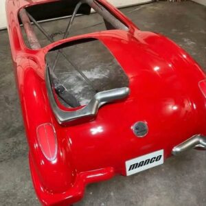 A restored Manco corvette go cart body