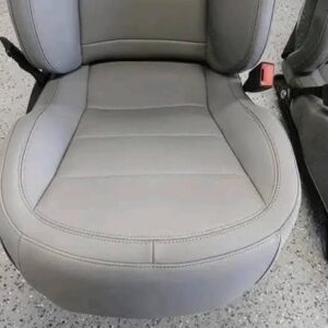 14-19 CORVETTE C7 OEM COMPETITION SPORT BUCKETS PAIR GRAY LEATHER. OEM C7 COMPETITION SEATS HEATED VENTILATED OPT KQV AE4