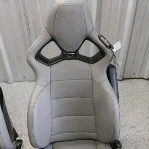 14-19 CORVETTE C7 OEM COMPETITION SPORT BUCKETS PAIR GRAY LEATHER. OEM C7 COMPETITION SEATS HEATED VENTILATED OPT KQV AE4