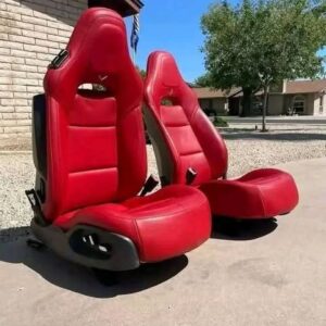 Set of OEM C7 Corvette seats in red
