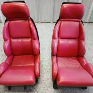 89-93 CORVETTE C4 SEATS PAIR, RED