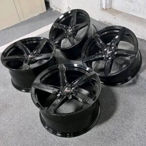 19/20" Z06 STYLE GLOSS BLACK FORGED WHEELS RIMS FITS 2020-2024 CORVETTE C8 Z51