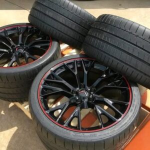 GM OEM C7 Z06 Gloss Black w/Red Pinstripe Corvette