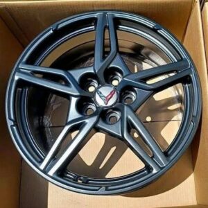 2021~2022 Chevy Corvette C8 Wheels 19" & 20" Oem Rims Satin Black