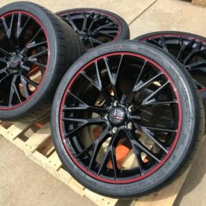 GM OEM C7 Z06 Gloss Black w/Red Pinstripe Corvette