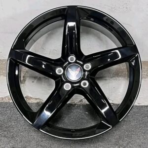 19/20" Z06 STYLE GLOSS BLACK FORGED WHEELS RIMS FITS 2020-2024 CORVETTE C8 Z51