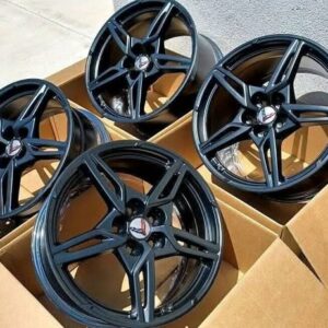 2021~2022 Chevy Corvette C8 Wheels 19" & 20" Oem Rims Satin Black