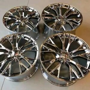 Genuine GM OEM Chrome Corvette Wheels.