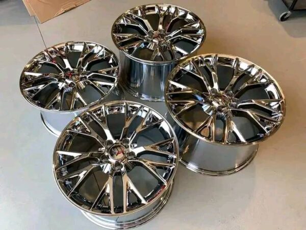 Genuine GM OEM Chrome Corvette Wheels. - Image 4