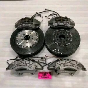 Complete front are rearceramic brake system removed from a 2017 CorvetteC7 Z07