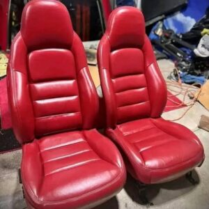 2010 Corvette C6 Red Leather Seats And Door Panle Practically New