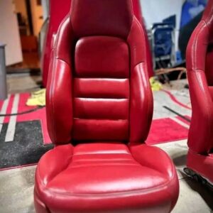 2010 Corvette C6 Red Leather Seats And Door Panle Practically New