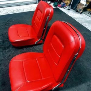 BEAUTIFUL red seats and door panels for a C2 Corvette