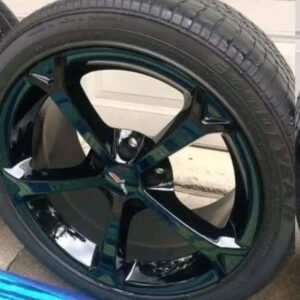 full set of OEM Chrome wheels and tires