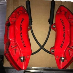All 4 of the OEM Brembo Red Brake Calipers, with Stock Brake lines, Stock Rotors and Pads with 4100 miles on them