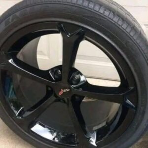 full set of OEM Chrome wheels and tires
