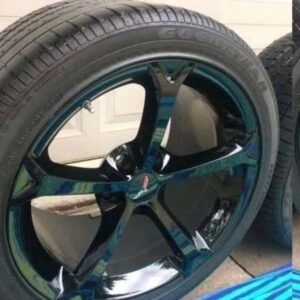full set of OEM Chrome wheels and tires