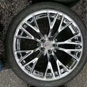 2015 c7z06 rims/tires, factory oem chrome