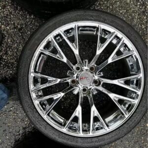 2015 c7z06 rims/tires, factory oem chrome