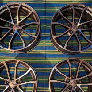 set of genuine OEM C7 Corvette Grand Sport machined wheels.