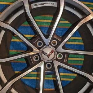 set of genuine OEM C7 Corvette Grand Sport machined wheels.