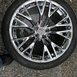 2015 c7z06 rims/tires, factory oem chrome