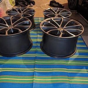 set of genuine OEM C7 Corvette Grand Sport machined wheels.