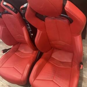 C8 Corvette GT2 Red Leather Seats Both seats