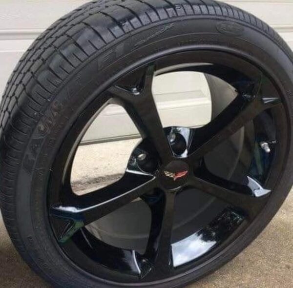 Chrome wheels and tires off of my C6 2011 Grand Sport. - Image 2