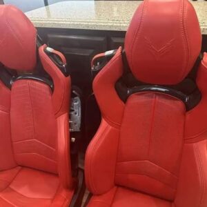C8 Corvette GT2 Red Leather Seats Both seats