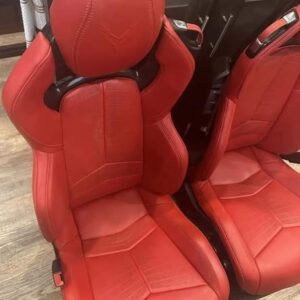 C8 Corvette GT2 Red Leather Seats Both seats