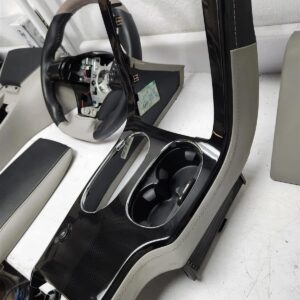 Corvette C6 Custom Titanium LEATHER Glove Box Lower Dash Console Steering Wheel