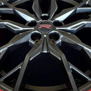 of 2023 Chevy Corvette C8 Z51 Stingray OEM 19/20" 70th Anniversary Edition forged alloy wheels with center caps