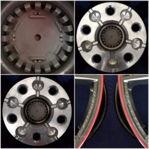 of 2023 Chevy Corvette C8 Z51 Stingray OEM 19/20" 70th Anniversary Edition forged alloy wheels with center caps