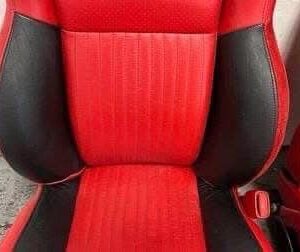 97 04 Chevrolet Corvette C5 Seats Red Black Leather Driver Passenger GM Power