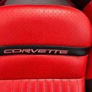 97 04 Chevrolet Corvette C5 Seats Red Black Leather Driver Passenger GM Power