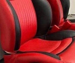 97 04 Chevrolet Corvette C5 Seats Red Black Leather Driver Passenger GM Power