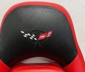 97 04 Chevrolet Corvette C5 Seats Red Black Leather Driver Passenger GM Power