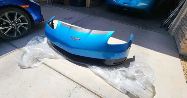 Base C6 Corvette front bumper cover in Jetstream Blue - Image 2