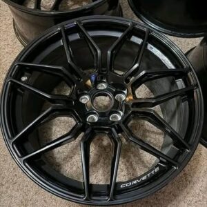 2025 Corvette C8 Z06 black gloss spider wheels
